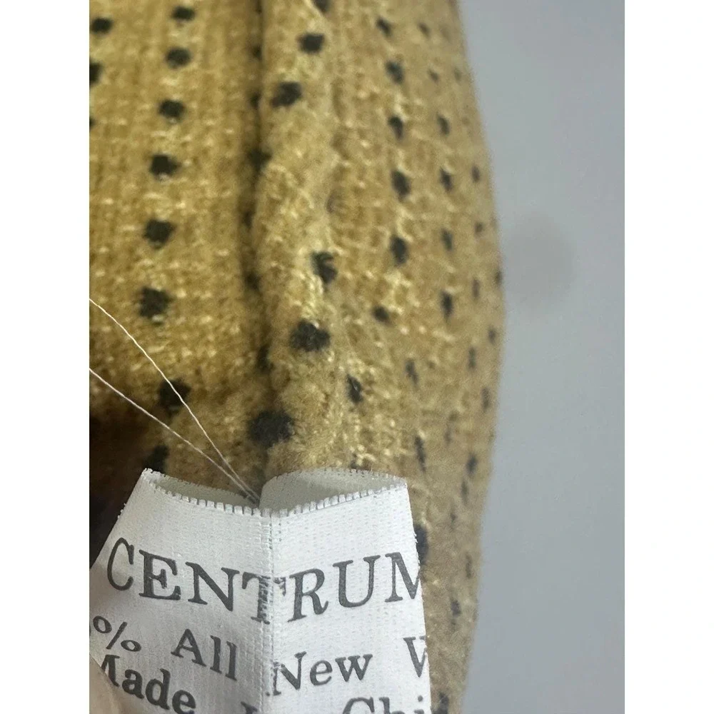 Centrum Needlepoint Cheetah Pillow Tan Animal Print Safari Jungle Decor Square